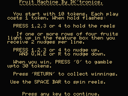fruit machine